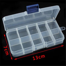 Load image into Gallery viewer, Plastic Jewelry Boxes Plastic Tool Box Adjustable Craft Organizer Storage Beads Bracelet Jewelry Boxes Portable 10 Compartments Clear Plastic Storage Box Jewelry Organizer Container
