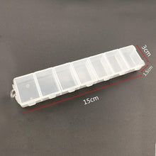 Load image into Gallery viewer, Plastic Storage Boxes Slots Adjustable Packaging Transparent Tool Case Craft Organizer Box Jewelry Accessories Rectangle Plastic Jewelry Box with Movable Dividers Earring Storage Containers
