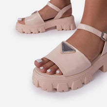 Load image into Gallery viewer, Platform Women's Sandals Summer Fashion Women Beach Classic Sandal Comfortable Beach  Pool Platforms Sandals With Buckle Open Toe Ankle Strap Thick-Soled Casual Women's Shoes
