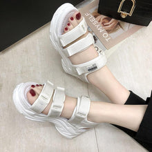 Load image into Gallery viewer, Platform Women's Sandals Summer Fashion Women Chunky Beach Sandal Comfortable Universal Comfortable Quick-Drying Casual Sport Summer Casual Non-Slip Beach Platform Shoes Sandals
