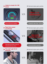 Load image into Gallery viewer, Playback Bluetooth Headphone Bass Wireless Headphones Sport Stereo Bluetooth Earphone Neckband Music Headset Updated Design with Industry Leading Sound &amp; Improved Comfort, Long Wireless Range, Up to 24 Hours of Talk Time
