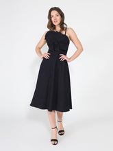 Load image into Gallery viewer, Pleated Detail Strap A-Line Dress
