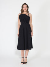 Load image into Gallery viewer, Pleated Detail Strap A-Line Dress
