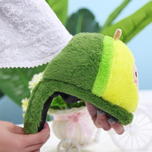 Load image into Gallery viewer, Plush Avocado Slippers Fruit Toys Cute Warm Winter Shoes Women Indoor Household Slippers With Fuzzy Plush Faux Fur Comfy Memory Foam Slip On House Shoes
