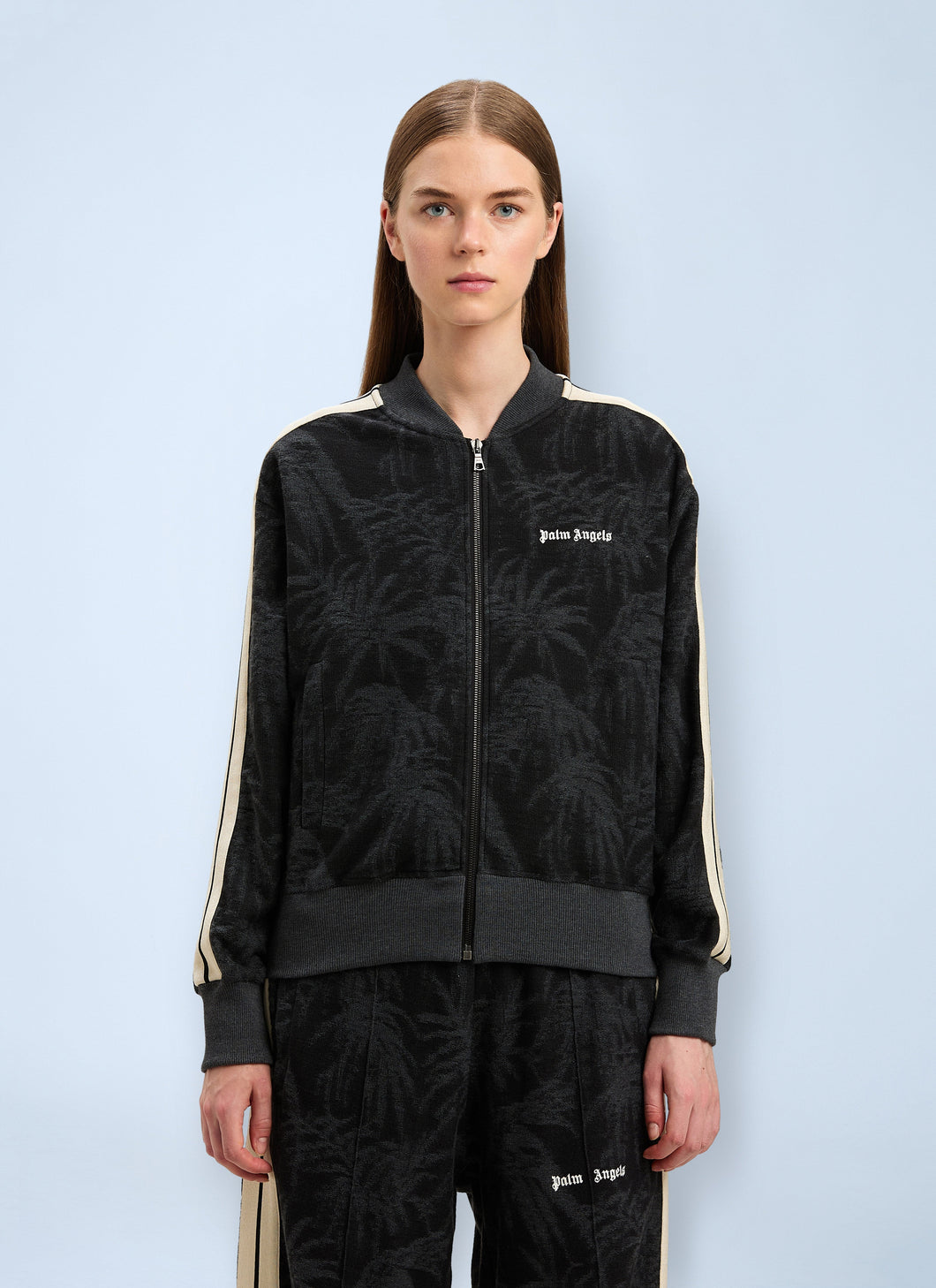 Palm Angels Women Palm Jacquard Track Jacket