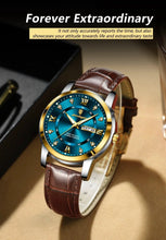 Load image into Gallery viewer, POEDAGAR Waterproof Leather Men's Quartz Watch
