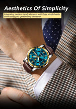 Load image into Gallery viewer, POEDAGAR Waterproof Leather Men's Quartz Watch
