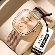 Load image into Gallery viewer, POEDAGAR Elegant Women's Mesh Watch - Waterproof Stainless Steel Quartz Timepiece for Stylish Ladies
