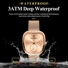 Load image into Gallery viewer, POEDAGAR Elegant Women's Mesh Watch - Waterproof Stainless Steel Quartz Timepiece for Stylish Ladies
