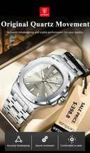 Load image into Gallery viewer, POEDAGAR Military Square Watch for Men - Waterproof, Luminous, Date &amp; Week Display, Stainless Steel Quartz
