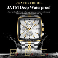 Load image into Gallery viewer, POEDAGAR Luxury Chronograph Men's Watch - Waterproof, Luminous, Stainless Steel, Sporty Design
