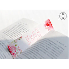 Load image into Gallery viewer, Poetic Flower Boxed Paper Art Small Fresh Bookmarks Stationery School Supplies Kids Gift Bookmarks Positive Page Marker For School Office Students Bookworm Presents
