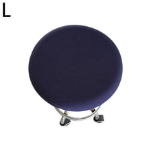 Load image into Gallery viewer, Polyester Fabric Round Chair Cover Waterproof Dining Seat Chair Covers Hotel Banquet Seat Covers Chair Protector Round Bar Stool Seat Covers Washable Stool Cushion Slipcover Elastic Bar Chair Covers
