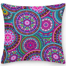 Load image into Gallery viewer, Polyester Pillow Case Square Cushion Cover Pillow Double Sides Ethnic Flower Bohemian Throw Pillow Covers Pillow Covers Retro Floral Cushion Covers Spiritual Decor Square Pillowcase Office Home Decoration
