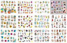Load image into Gallery viewer, Pop Art Nail Stickers Sexy Girl Designs Comics Water Transfer Decals Manicure Lips Nail Art Decorations Slider Nail Art Stickers Decals Nail Art Supplies Valentines Day 3D Self-Adhesive Nail Decorations Accessories Women Girls Manicure Decorations
