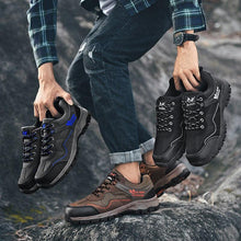 Load image into Gallery viewer, Popular Outdoor Casual Shoes Hiking Men High Quality Sneakers Mountain Climbing Work Footwear Hiking Shoes Low Cut Boots Leather Walking Shoes For Outdoor Training Casual Work
