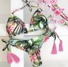 Load image into Gallery viewer, Popular Women's Beachwear  Bikini Set Swimwear Push-Up Padded Swimsuit Floral Bikini Set Low Rise Ruffled Two Pieces Swimsuit Push Up Bathing Suit Swimwear

