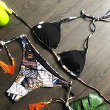Load image into Gallery viewer, Popular Women's Beachwear  Bikini Set Swimwear Push-Up Padded Swimsuit Floral Bikini Set Low Rise Ruffled Two Pieces Swimsuit Push Up Bathing Suit Swimwear
