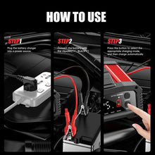 Load image into Gallery viewer, Brand Name Portable Smart Car Battery Charger - 25A/15A for 12V-24V Batteries, Pulse Repair, AGM, GEL, LiFePo4
