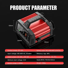 Load image into Gallery viewer, Brand Name Portable Smart Car Battery Charger - 25A/15A for 12V-24V Batteries, Pulse Repair, AGM, GEL, LiFePo4
