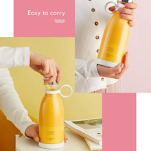 Load image into Gallery viewer, Portable Blender Juicer Bottle Mixer Electric Wireless Charge Mini Fruit Mixers Juicer Cup Blender Milkshake Juice Maker Machine Portable Mini Blender with Wireless Charging for Home, Office &amp; Outdoor Juicer
