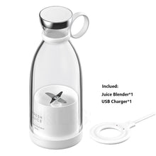 Load image into Gallery viewer, Portable Blender Juicer Bottle Mixer Electric Wireless Charge Mini Fruit Mixers Juicer Cup Blender Milkshake Juice Maker Machine Portable Mini Blender with Wireless Charging for Home, Office &amp; Outdoor Juicer
