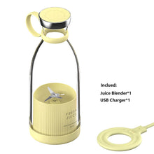 Load image into Gallery viewer, Portable Blender Juicer Bottle Mixer Electric Wireless Charge Mini Fruit Mixers Juicer Cup Blender Milkshake Juice Maker Machine Portable Mini Blender with Wireless Charging for Home, Office &amp; Outdoor Juicer
