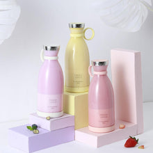 Load image into Gallery viewer, Portable Blender Juicer Bottle Mixer Electric Wireless Charge Mini Fruit Mixers Juicer Cup Blender Milkshake Juice Maker Machine Portable Mini Blender with Wireless Charging for Home, Office &amp; Outdoor Juicer
