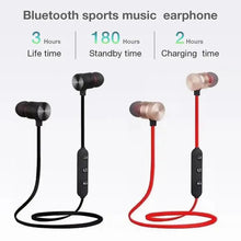 Load image into Gallery viewer, Portable Magnetic Sport Bluetooth Wireless Stereo Earphones For Workout Gym Noise Cancelling Earphones
