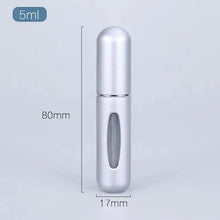 Load image into Gallery viewer, Portable Mini Refillable Atomizer Bottle Lightweight Container For Cosmetics Mini Aluminum Empty Bottle For Traveling Cute Little Bottle For Ladies 5ml
