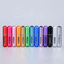 Load image into Gallery viewer, Portable Mini Refillable Atomizer Bottle Lightweight Container For Cosmetics Mini Aluminum Empty Bottle For Traveling Cute Little Bottle For Ladies 5ml

