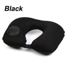 Load image into Gallery viewer, Portable U-Shape Inflatable Travel Pillow Car Head Rest Air Cushion for Travel Office Nap Head Rest Air Cushion Neck Pillow  Inflatable Travel Neck Pillows Hand Press U-Shaped Headrest Cushion Compressible Ergonomic Inflating Pillows for Neck Support
