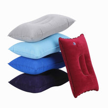 Load image into Gallery viewer, Portable Ultralight Inflatable PVC Nylon Air Pillows Camping Sleep Cushion Travel Hiking Beach Car Plane Head Rest Camp Gears Convenient Ultralight Inflatable Air Pillow Sleep Cushion Travel Bedroom Hiking Beach Car Plane Ultralight Inflatable Pillow
