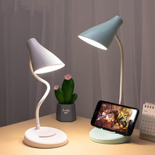 Load image into Gallery viewer, Portable USB Rechargeable LED Folding Desk Lamp Eye Protection Touch Dimming Working Reading Table Lamp  For Book Bed Office Decorative Table Lamp Cute Study Lamps for Bedroom Décor
