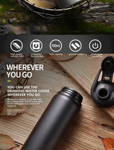 Load image into Gallery viewer, Portable Water Bottle Bicycle Riding Drinking Water Bottle Outdoor Sport Travel Mug Metal Stainless Steel Bottle
