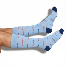 Load image into Gallery viewer, Powder Blue Mississippi Dress Socks
