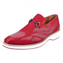 Load image into Gallery viewer, Powerball Textile Printed Red Bottom Casual Shoes For Men
