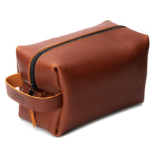 Load image into Gallery viewer, Leather Toiletry Bag for Men | Dopp Kit / Travel Pack

