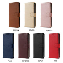 Load image into Gallery viewer, Premium PU /  Leather Case Magnetic Closure Protective Flip Wallet Case Cover Leather Case for Xiaomi Redmi Note 11S 10 10S 9 9S 9T 8T 8 7 6 5 5A Pro Max 4X 9A 8A 7A 6A POCO X3 NFC Flip Wallet
