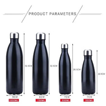 Load image into Gallery viewer, Premium Quality 350/500/750/1000ml Double-wall Creative BPA free Water Bottle Stainless Steel Beer Tea Coffee Portable Sport Vacuum thermos

