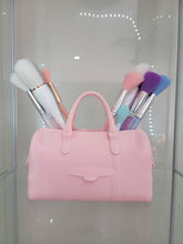 Load image into Gallery viewer, Pretty in Pink Duffel Bag Brush Holder - Ultimate Glam Organizer
