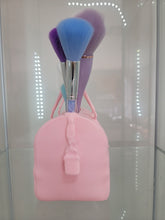 Load image into Gallery viewer, Pretty in Pink Duffel Bag Brush Holder - Ultimate Glam Organizer

