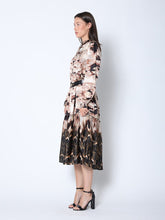 Load image into Gallery viewer, Print Mock Neck Belted Dress
