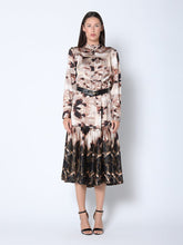 Load image into Gallery viewer, Print Mock Neck Belted Dress
