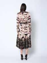 Load image into Gallery viewer, Print Mock Neck Belted Dress
