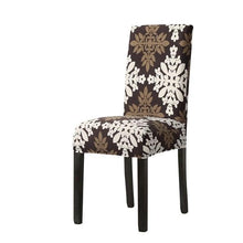 Load image into Gallery viewer, Print Pattened Dining Chair Cover Spandex Elastic Chair Slipcover Stretch Case For Chairs Wedding Hotel Banquet  Fit Stretch Short Dining Room Chair Covers with Printed Pattern Banquet Chair Seat Protector Slipcover For Home Party Hotel Wedding Ceremony
