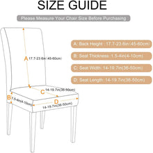 Load image into Gallery viewer, Printed Chair Cover Economical and Practical Stretch Seat Cover Slipcovers Big Elastic Washable Dining Chairs Beach Chairs Removable Washable Short Parsons Kitchen Chair Covers Protector for Dining Room Hote
