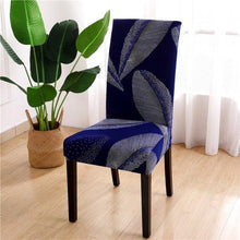 Load image into Gallery viewer, Printed Chair Cover Spandex Stretch Durable Soft Seat Chair Covers Slipcovers for Kitchen Dining Room Wedding Banquet Hotel  Chair Covers for Dining Room Stretch Spandex Removable Washable Anti-dust Seat Slipcover  Protector for Hotel Office Ceremony
