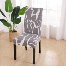 Load image into Gallery viewer, Printed Chair Cover Spandex Stretch Durable Soft Seat Chair Covers Slipcovers for Kitchen Dining Room Wedding Banquet Hotel  Chair Covers for Dining Room Stretch Spandex Removable Washable Anti-dust Seat Slipcover  Protector for Hotel Office Ceremony
