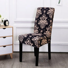 Load image into Gallery viewer, Printed Chair Cover Spandex Stretch Durable Soft Seat Chair Covers Slipcovers for Kitchen Dining Room Wedding Banquet Hotel  Chair Covers for Dining Room Stretch Spandex Removable Washable Anti-dust Seat Slipcover  Protector for Hotel Office Ceremony
